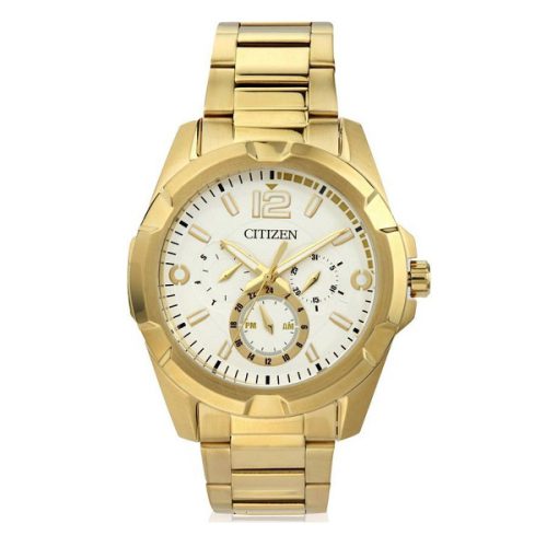 men-s-citizen-gold-tone-multifunction-day-date-watch-ag8332-56a-16 CITIZEN AG8332-56A - Image 1