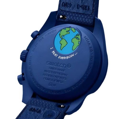 SWATCH X OMEGA MISSON TO EARTHPHASE MOONSHINE GOLD SO33N701L - Image 4