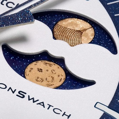 SWATCH X OMEGA MISSON TO EARTHPHASE MOONSHINE GOLD SO33N701L - Image 2