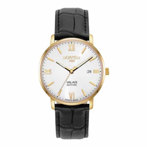 Roamer-Damen-Armbanduhr--Valais-32-mm-Armband-Leder-958844-48-13-05-958833-48-13-05 ROAMER 958844 48 13 05 - Image 1