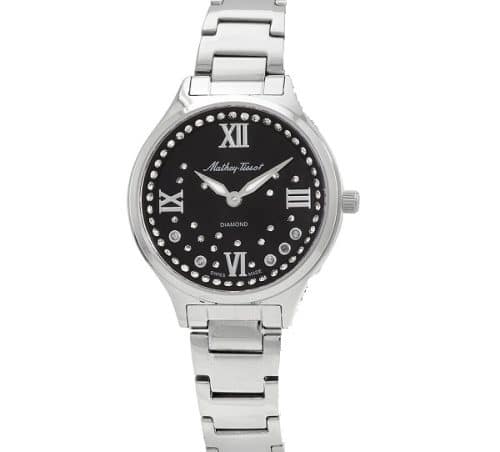 matheytissot-nicole-diamond-quartz-black-dial-ladies-watch-d985san MATHEY TISSOT D985SAN - Image 1