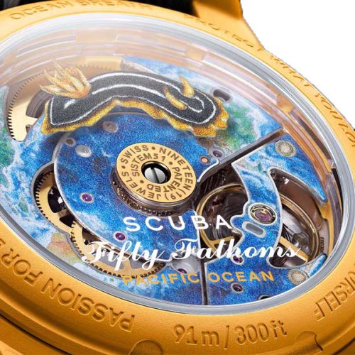 SWATCH BLANCPAIN SCUBA FIFTY FATHOMS PACIFIC OCEAN SO35P100 - Image 3