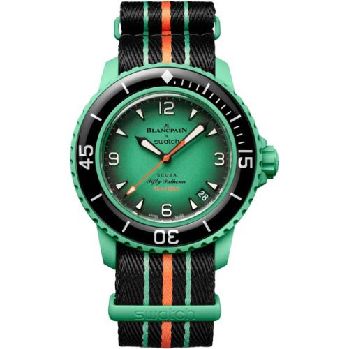 SWATCH BLANCPAIN SCUBA FIFTY FATHOMS INDIAN OCEAN SO35I100 - Image 1