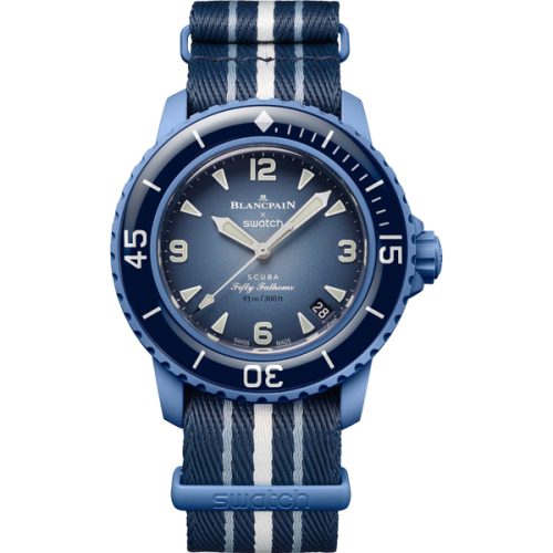 Untitled-1 SWATCH BLANCPAIN SCUBA FIFTY FATHOMS ATLANTIC OCEAN SO35A100 - Image 1