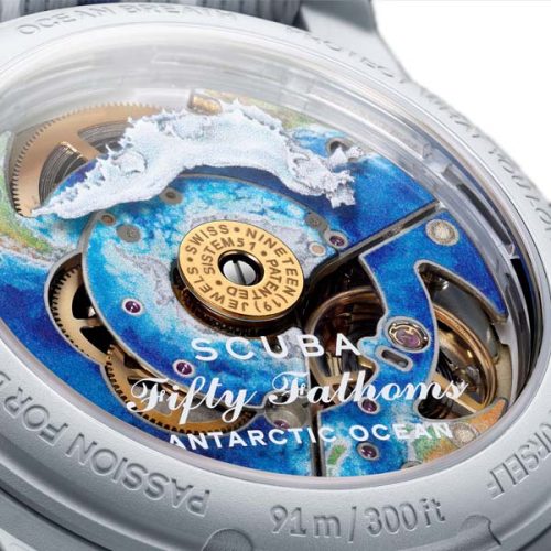 SWATCH BLANCPAIN SCUBA FIFTY FATHOMS ANTARCTIC OCEAN SO35S100 - Image 3