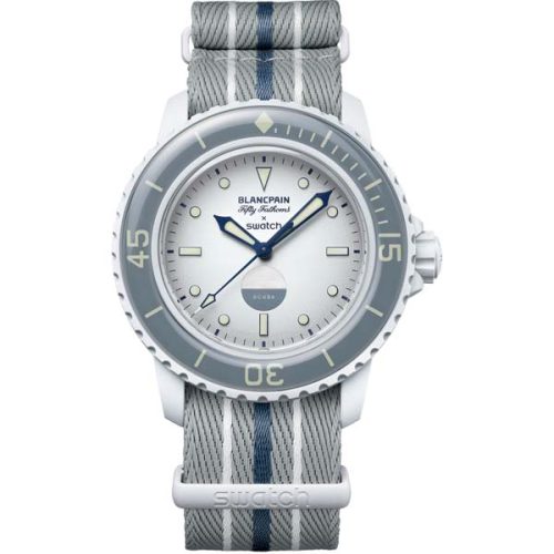 Untitled-6 SWATCH BLANCPAIN SCUBA FIFTY FATHOMS ANTARCTIC OCEAN SO35S100 - Image 1