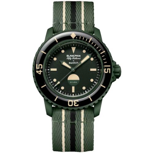 Untitled-2 SWATCH BLANCPAIN SCUBA FIFTY FATHOMS GREEN ABYSS SO35G100 - Image 1
