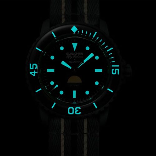 SWATCH BLANCPAIN SCUBA FIFTY FATHOMS GREEN ABYSS SO35G100 - Image 2