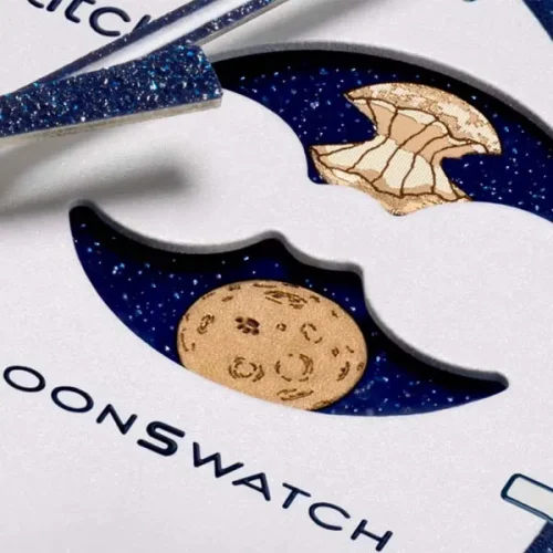 SWATCH X OMEGA MISSON TO EARTHPHASE MOONSHINE GOLD SO33N704L - Image 2